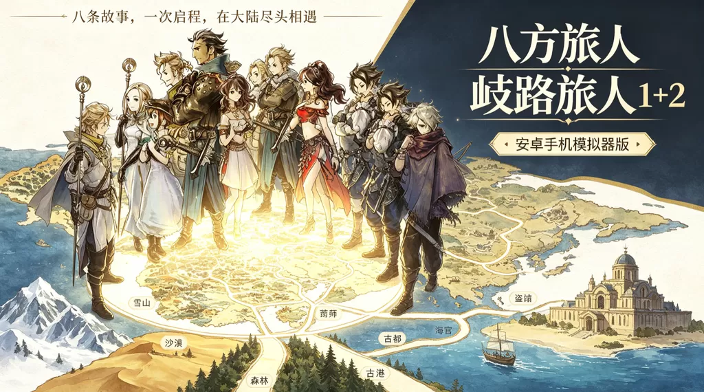 《八方旅人 歧路旅人 1+2》安卓手机模拟器版插图 《八方旅人 歧路旅人 1+2》安卓手机模拟器版插图