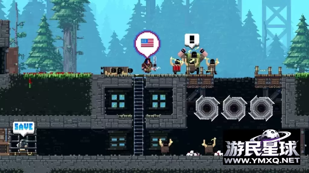 《武装原型》汉化版v2.0,steam好评如潮的超火爆类魂斗罗2D像素风横版动作射击游戏,扮演兰博、终结者等经典硬汉角色插图6 《武装原型》汉化版v2.0,steam好评如潮的超火爆类魂斗罗2D像素风横版动作射击游戏,扮演兰博、终结者等经典硬汉角色插图6