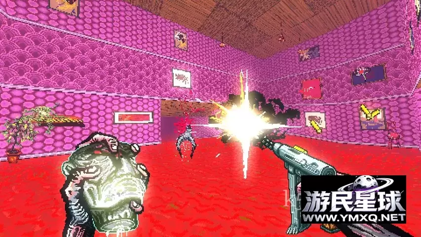 《后发虚空》v1.0.0,爆头杀敌回血!Steam好评如潮的超高速癫狂风格复古暴力美学FPS游戏插图9 《后发虚空》v1.0.0,爆头杀敌回血!Steam好评如潮的超高速癫狂风格复古暴力美学FPS游戏插图9