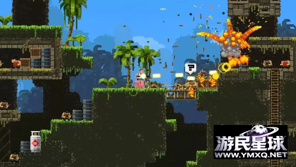 《武装原型》汉化版v2.0,steam好评如潮的超火爆类魂斗罗2D像素风横版动作射击游戏,扮演兰博、终结者等经典硬汉角色插图1 《武装原型》汉化版v2.0,steam好评如潮的超火爆类魂斗罗2D像素风横版动作射击游戏,扮演兰博、终结者等经典硬汉角色插图1