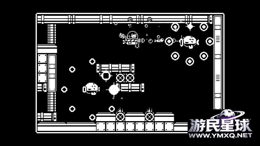 《猫咪机器人》v1.24.0,steam特别好评的黑白像素风类银河恶魔城横版动作游戏插图5 《猫咪机器人》v1.24.0,steam特别好评的黑白像素风类银河恶魔城横版动作游戏插图5