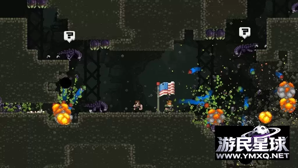 《武装原型》汉化版v2.0,steam好评如潮的超火爆类魂斗罗2D像素风横版动作射击游戏,扮演兰博、终结者等经典硬汉角色插图9 《武装原型》汉化版v2.0,steam好评如潮的超火爆类魂斗罗2D像素风横版动作射击游戏,扮演兰博、终结者等经典硬汉角色插图9