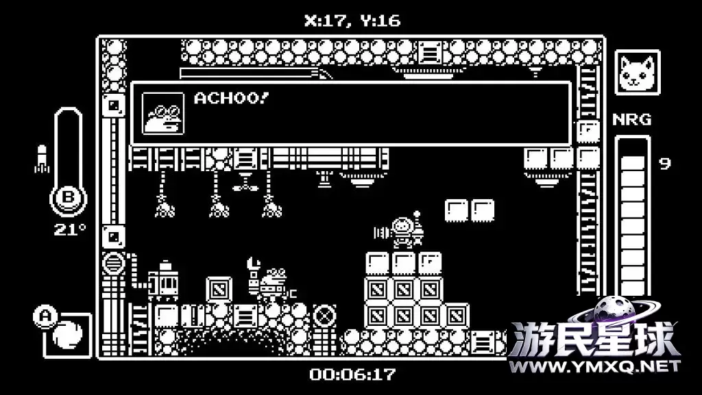 《猫咪机器人》v1.24.0,steam特别好评的黑白像素风类银河恶魔城横版动作游戏插图2 《猫咪机器人》v1.24.0,steam特别好评的黑白像素风类银河恶魔城横版动作游戏插图2