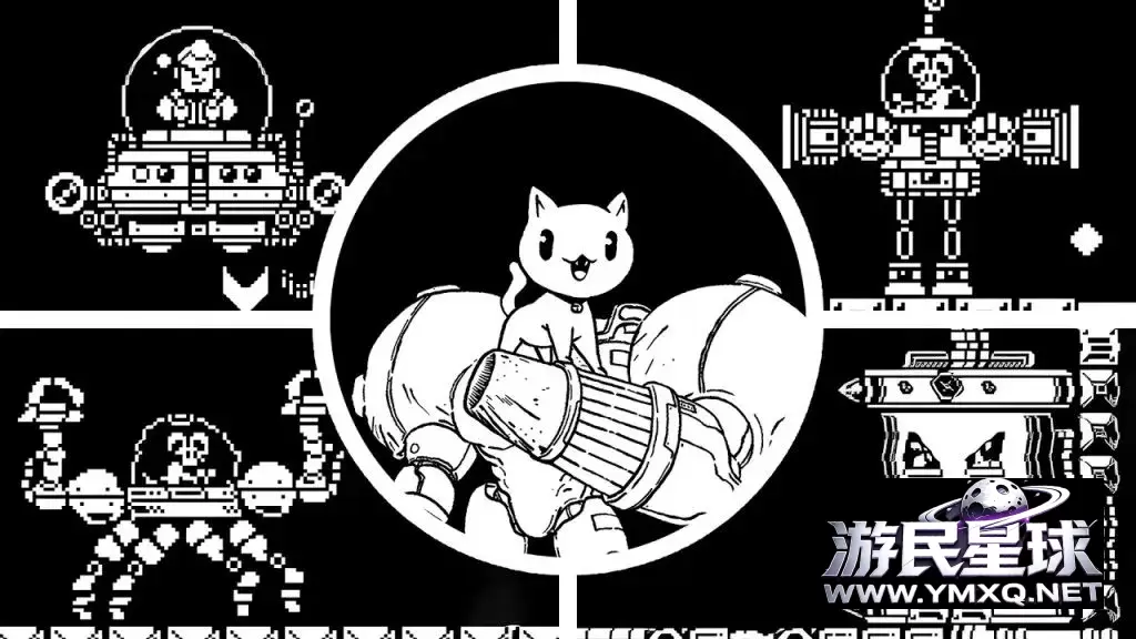 《猫咪机器人》v1.24.0,steam特别好评的黑白像素风类银河恶魔城横版动作游戏插图1 《猫咪机器人》v1.24.0,steam特别好评的黑白像素风类银河恶魔城横版动作游戏插图1
