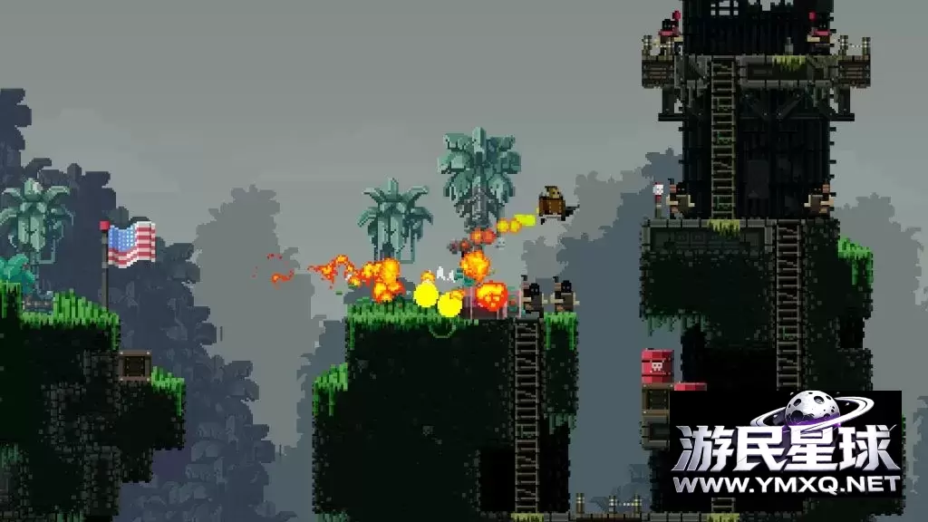 《武装原型》汉化版v2.0,steam好评如潮的超火爆类魂斗罗2D像素风横版动作射击游戏,扮演兰博、终结者等经典硬汉角色插图7 《武装原型》汉化版v2.0,steam好评如潮的超火爆类魂斗罗2D像素风横版动作射击游戏,扮演兰博、终结者等经典硬汉角色插图7