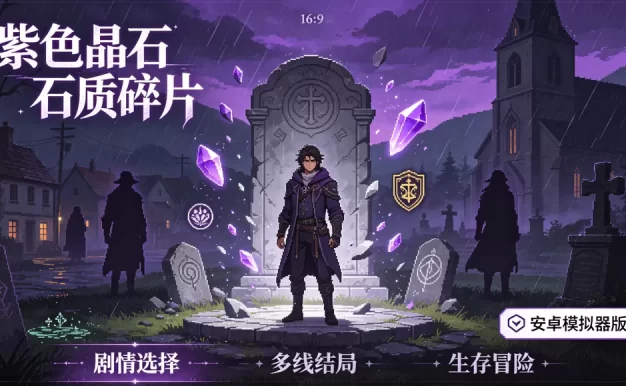 紫色晶石 石质碎片下载_安卓模拟器版 暗黑像素克苏鲁冒险游戏